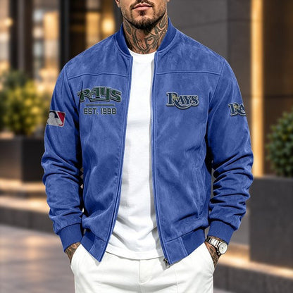 TBR x MLB Suede Bomber Jacket