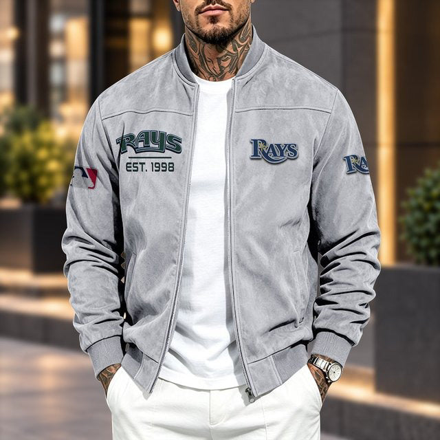TBR x MLB Suede Bomber Jacket