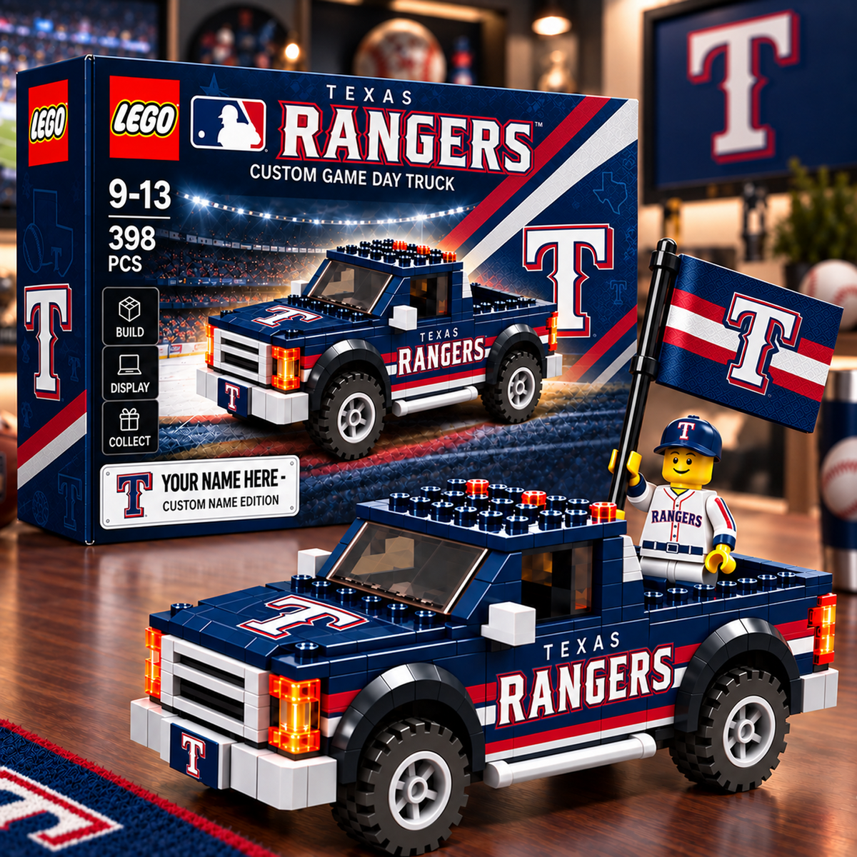 TEX x MLB Building Blocks Truck Toy Set V2