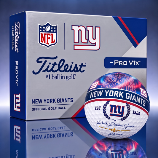 TITLIEST X SIGNATURE NFL NYG EXCLUSIVE BESPOKE NAME GALAXY  GOLF BALL V3  LIMITED EDITION