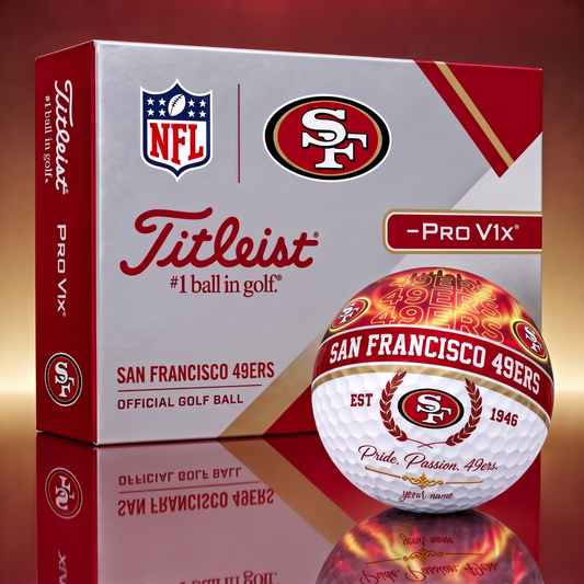 TITLIEST X SIGNATURE NFL SF EXCLUSIVE BESPOKE NAME GALAXY  GOLF BALL V3  LIMITED EDITION