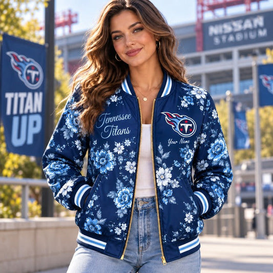 TT NFL Baseball Jacket Custom Name For Fan