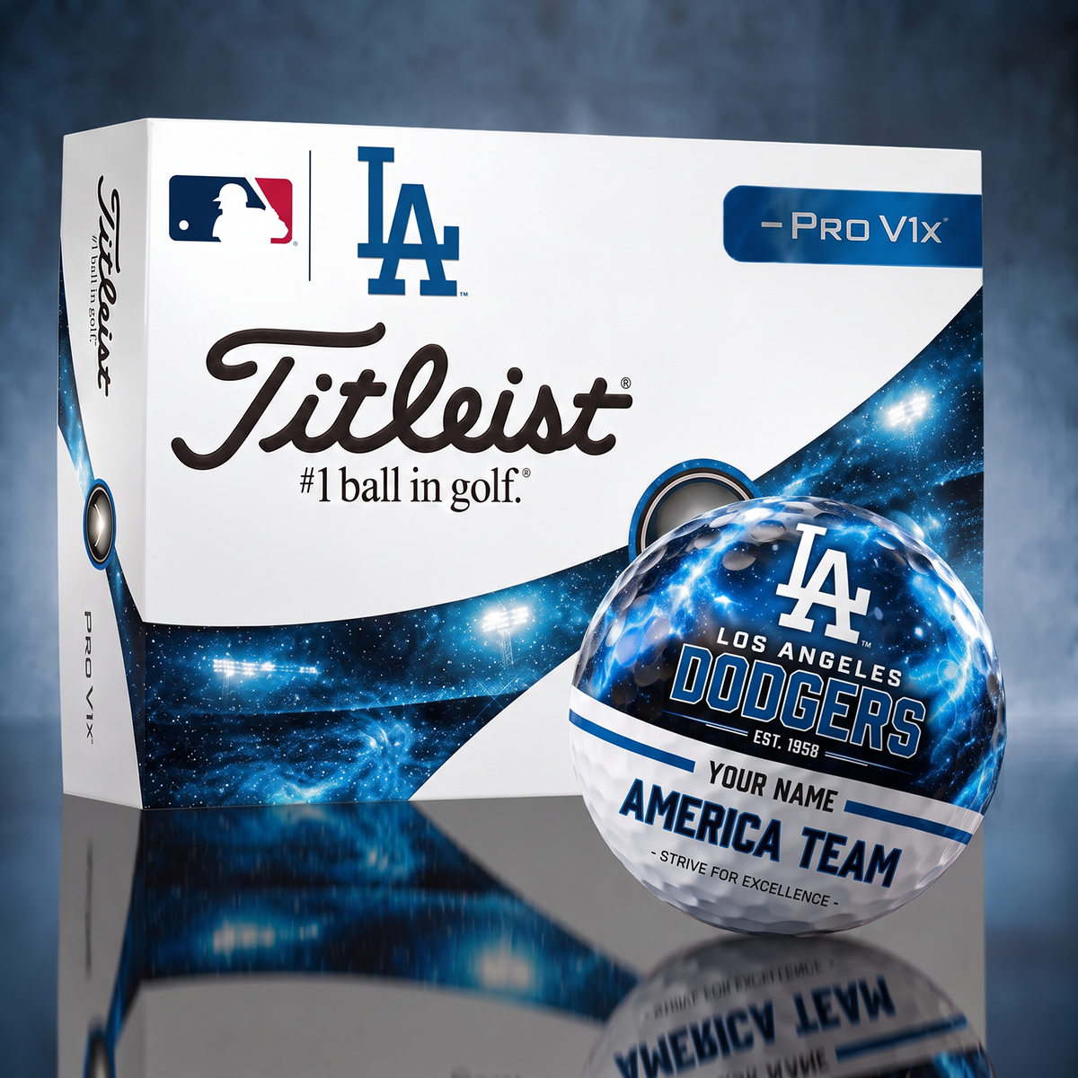 Titleist LAD x Premium MLB PERSONALIZED GOLF BALL LIMITED EDITION V7
