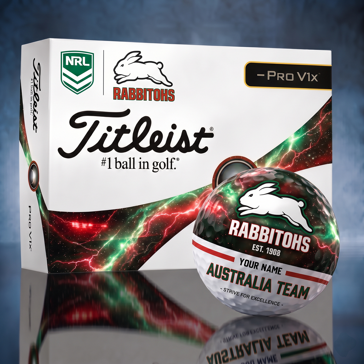 Titleist SOU x Premium NRL PERSONALIZED GOLF BALL LIMITED EDITION V7
