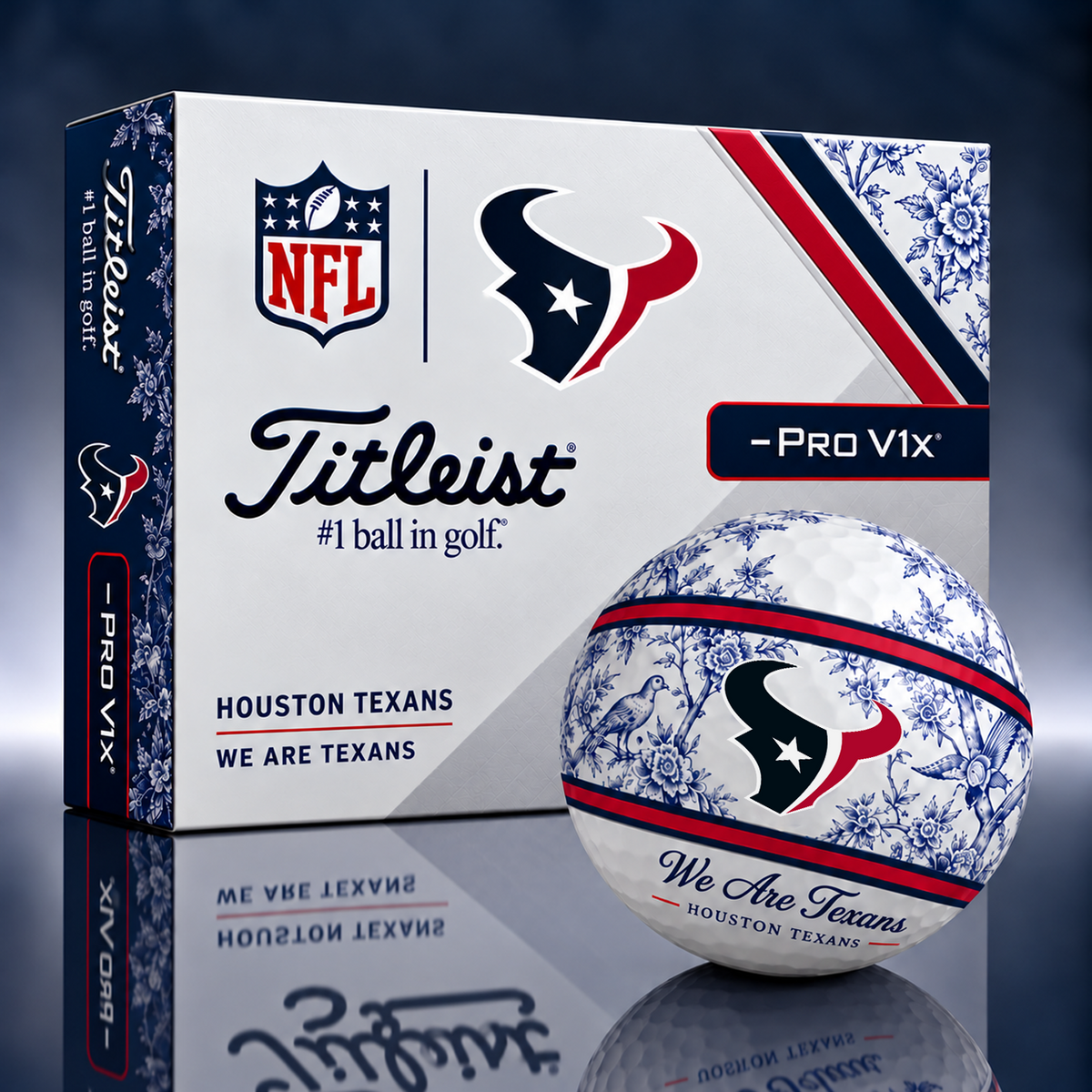 Titleist X Dior Premium NFL HOU PERSONALIZED GOLF BALL LIMITED EDITION