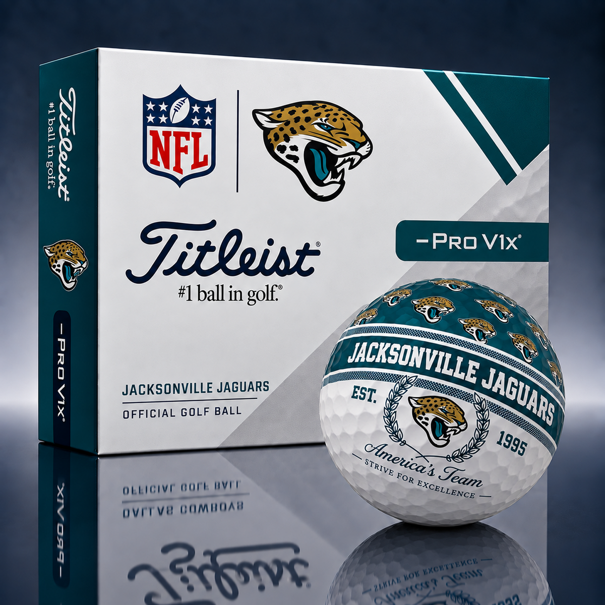 Titleist X Premium NFL JAC PERSONALIZED GOLF BALL LIMITED EDITION  V5