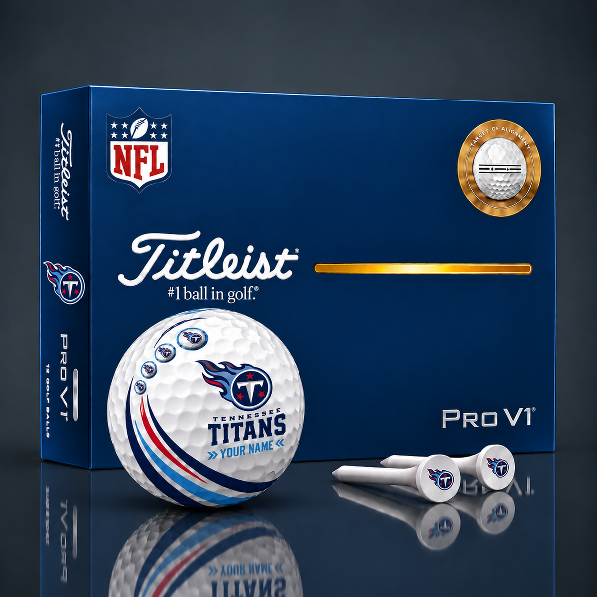 Titleist X Premium NFL TEN PERSONALIZED GOLF BALL LIMITED EDITION  V4