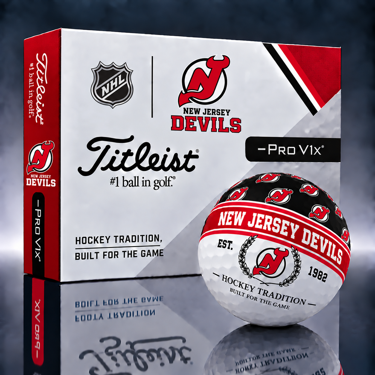 Titleist X Premium NHL x NJD PERSONALIZED GOLF BALL LIMITED EDITION  V5