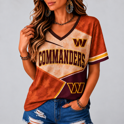 WC Premium NFL Fall Game Day V-Neck Shirt