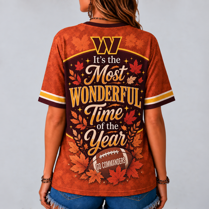 WC Premium NFL Fall Game Day V-Neck Shirt