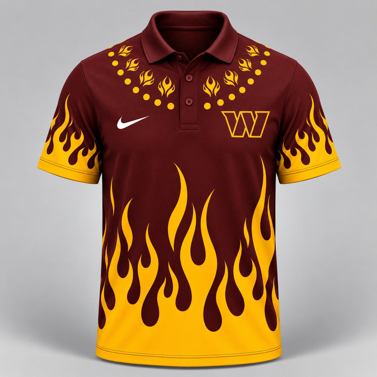 WC Premium NFL Flame Performance Polo Shirt