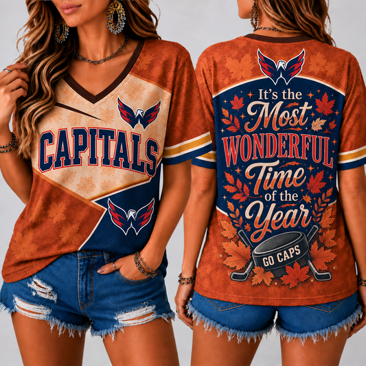 WC Premium NHL Fall Game Day V-Neck Shirt