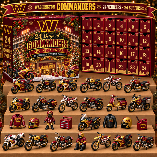 WC x NFL Personalized 24 Days Of Motorcycles Advent Calendar Blink Box