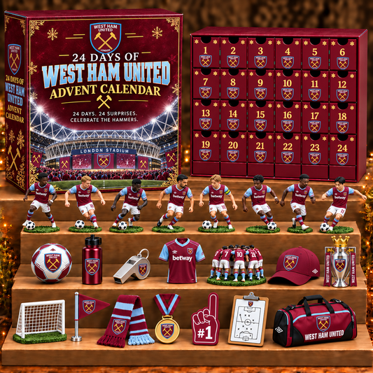 WES x EPL Personalized 24 Days Of American Football Advent Calendar Blink Box