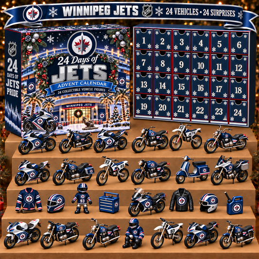 WJ x NHL Personalized 24 Days Of Motorcycles Advent Calendar Blink Box